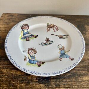 Queen’s| Vintage ‘Little Miss Muffet’ Fine China Children's Luncheon Plate India